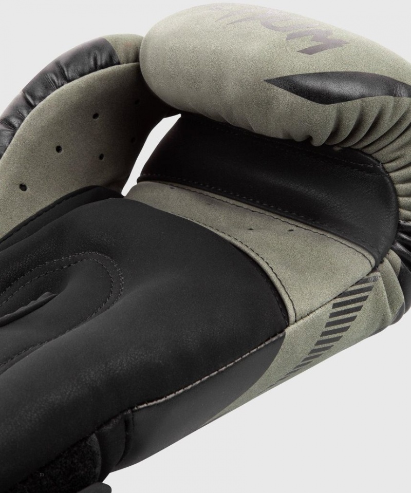 Gants De Boxe Venum Impact Kaki Noir  | NKP-5197000