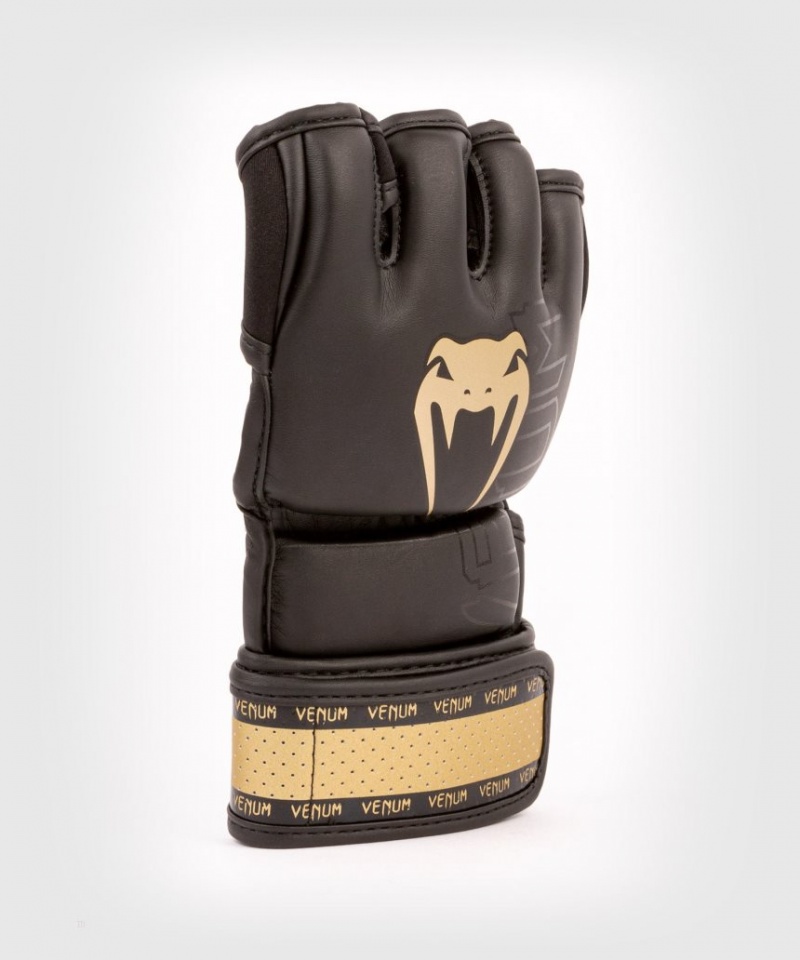 Gants D'entra?nement Venum Impact 2.0 MMA Gloves Noir Doré  | MTV-1706098