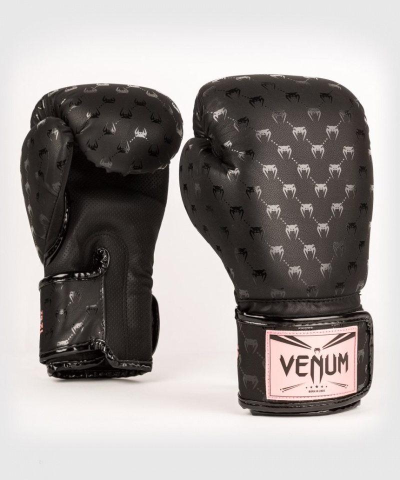 Gants De Boxe Venum Impact Monogram Noir Rose Doré  | RMD-4972421