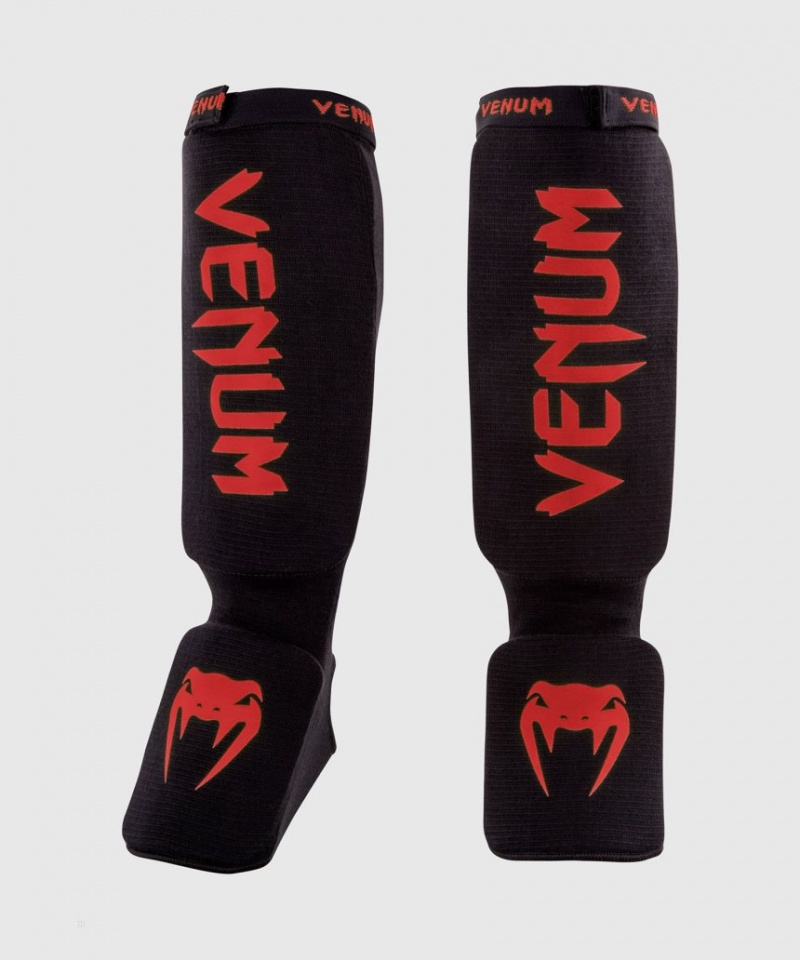 Protège Tibia Venum Kontact Noir Rouge  | KER-9393205