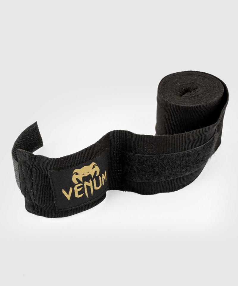 Bandage Boxe Venum Kontact Boxing Handwraps 2.5m Noir Doré  | DQN-2378506