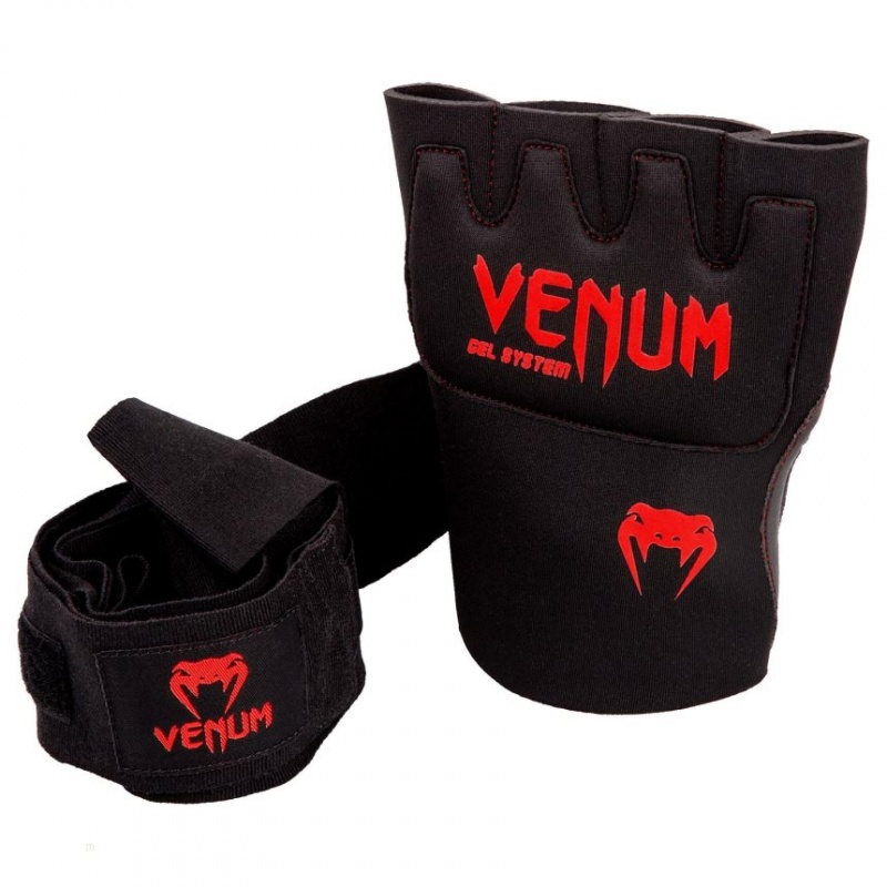 Gants D'entra?nement Venum Kontact Gel Glove Wraps Noir  | NZD-8779837