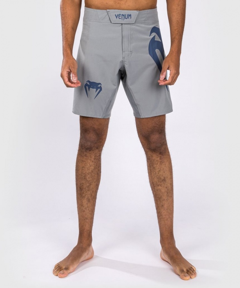 Short Venum Light 5.0 Fight Homme Grise Bleu  | UGB-9702912