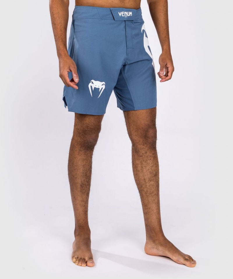 Short Venum Light 5.0 Fight Homme Bleu Blanche  | FEV-7545044