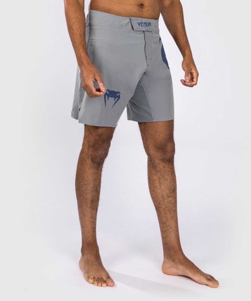 Short Venum Light 5.0 Fight Homme Grise Bleu  | UGB-9702912