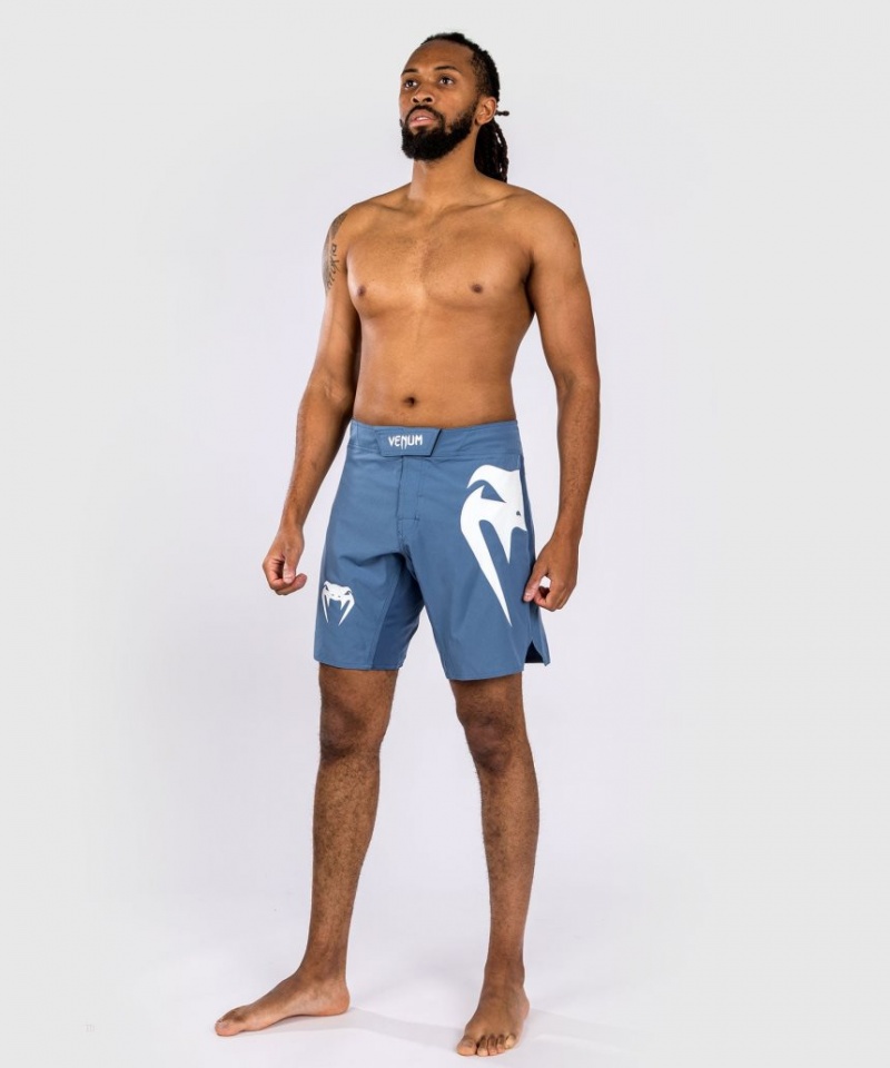 Short Venum Light 5.0 Fight Homme Bleu Blanche  | FEV-7545044