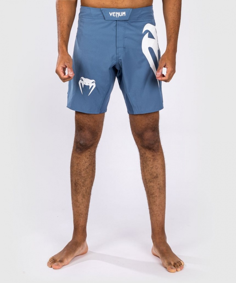 Short Venum Light 5.0 Fight Homme Bleu Blanche  | FEV-7545044