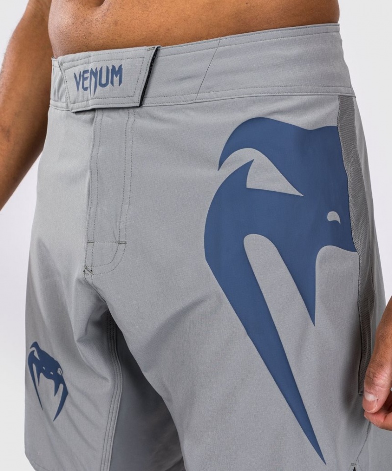 Short Venum Light 5.0 Fight Homme Grise Bleu  | UGB-9702912