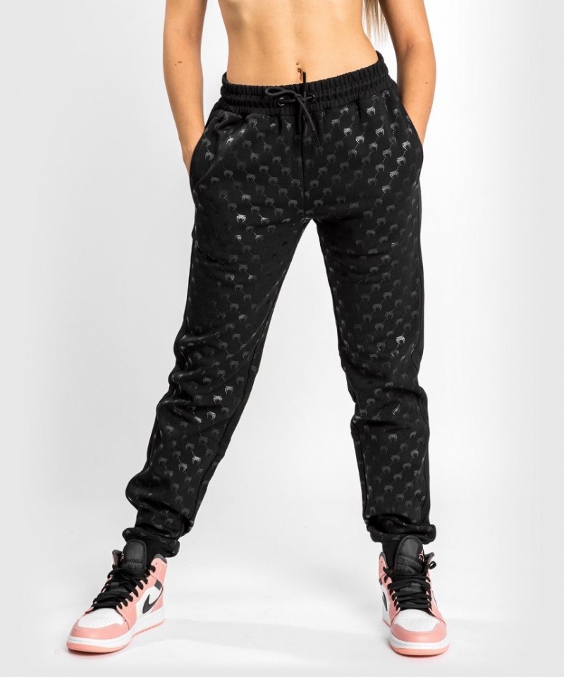 Pantalon Jogger Venum Monogram Femme Noir Rose Doré  | YFG-4860592