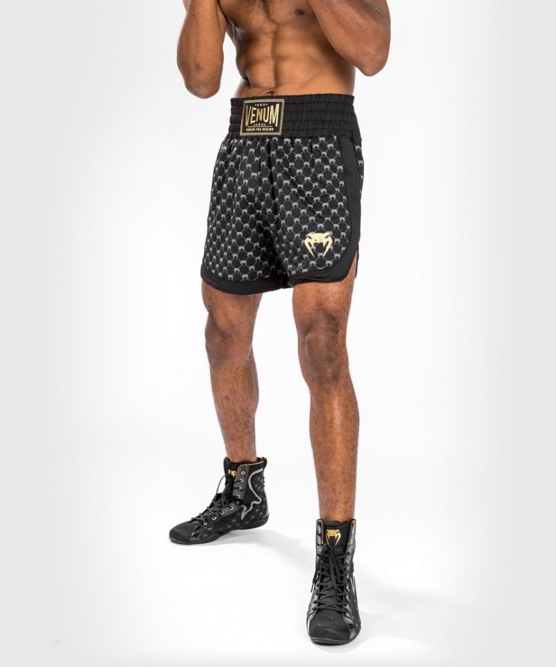 Short Venum Monogram Boxing Homme Noir  | QSJ-7665450