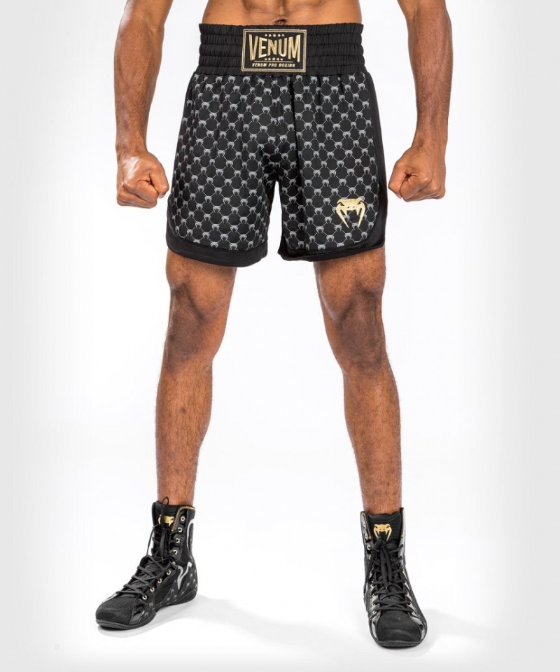 Short Venum Monogram Boxing Homme Noir  | QSJ-7665450