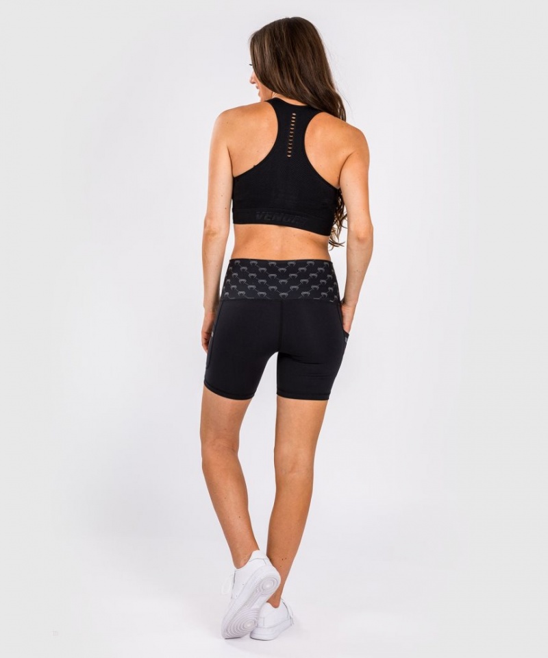 Short Venum Monogram Compression Femme Noir Rose Doré  | DGW-9926600