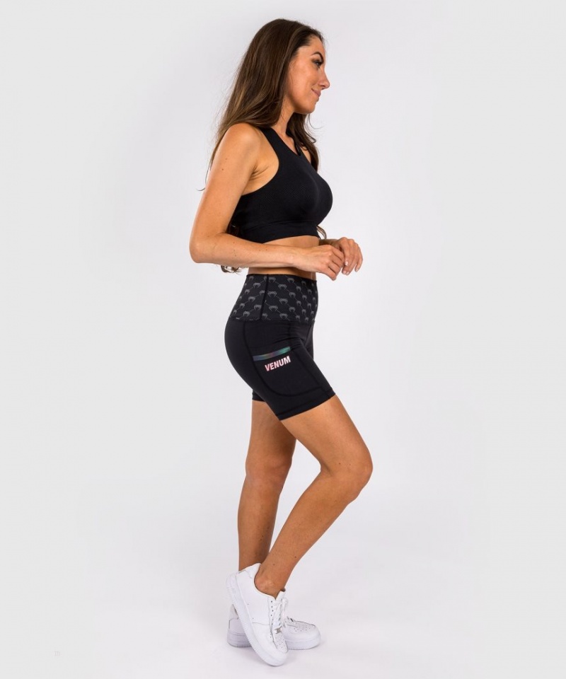 Short Venum Monogram Compression Femme Noir Rose Doré  | DGW-9926600