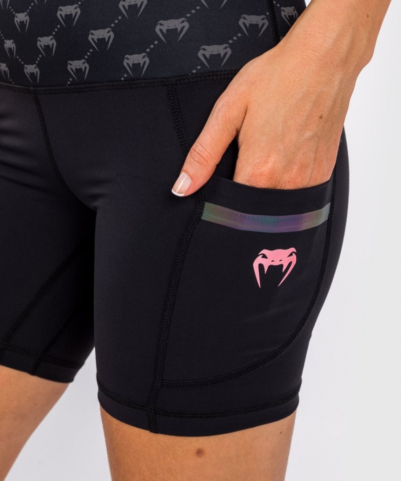 Short Venum Monogram Compression Femme Noir Rose Doré  | DGW-9926600