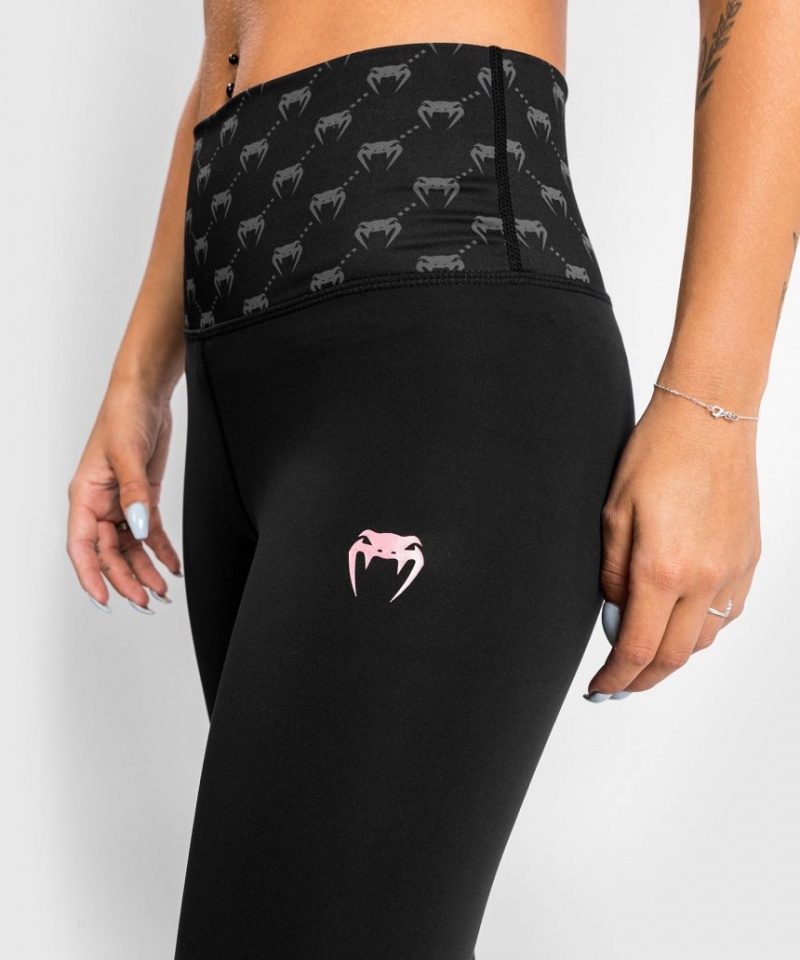 Leggings Venum Monogram 7/8 Femme Noir Rose Doré  | GVO-6322034