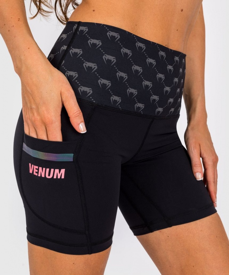 Short Venum Monogram Compression Femme Noir Rose Doré  | DGW-9926600