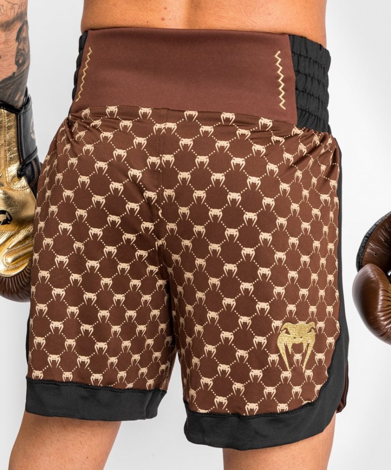 Short Venum Monogram Boxing Homme Noir Marron  | RFA-7082030