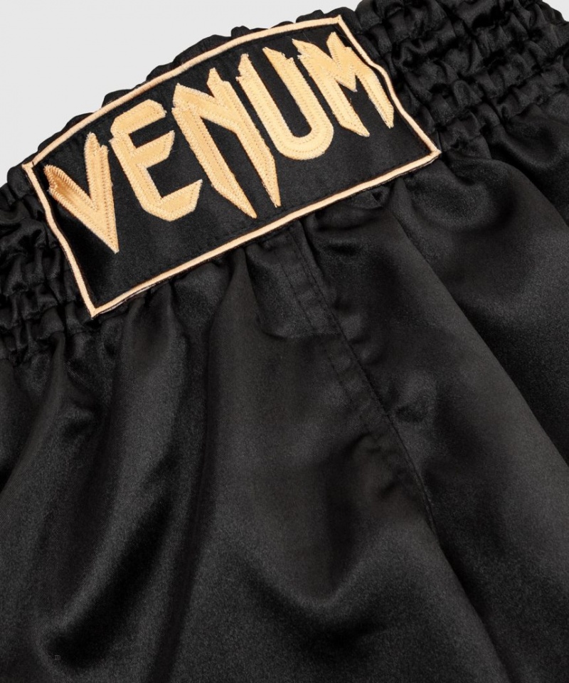 Short Venum Muay Thai Boxing Classiche Homme Noir Doré  | HDR-8060971