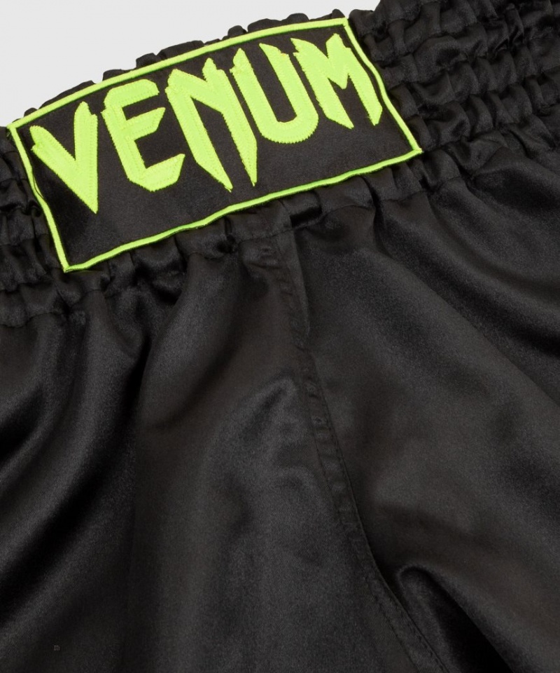 Short Venum Muay Thai Boxing Classiche Homme Noir Jaune  | UMH-5993189