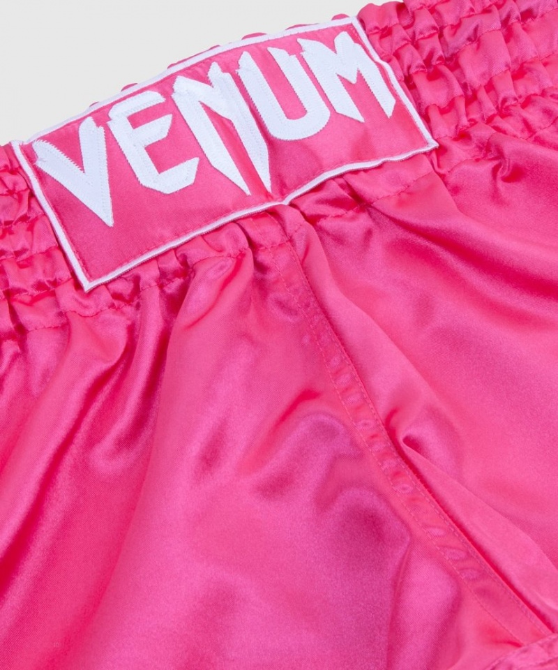 Short Venum Muay Thai Boxing Classiche Homme Rose Blanche  | LGD-2711379