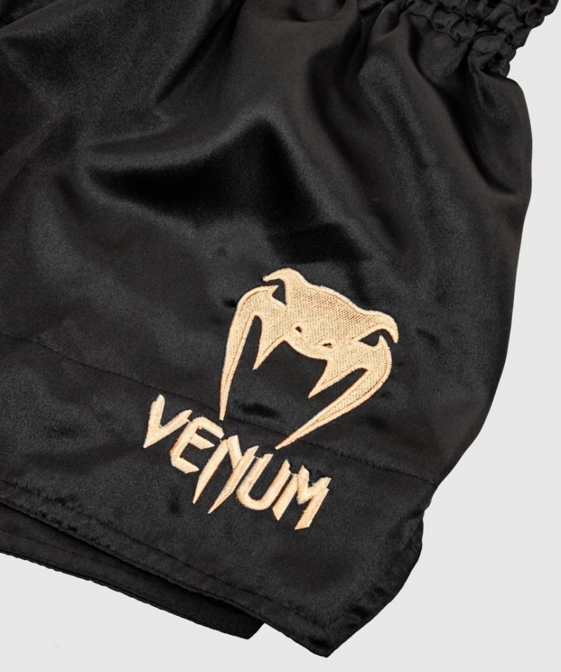 Short Venum Muay Thai Boxing Classiche Femme Noir Doré  | KKP-5298031