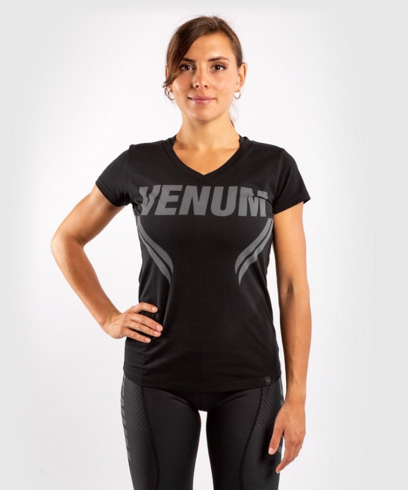 T Shirts Venum ONE FC Impact Femme Noir  | MEM-2201409