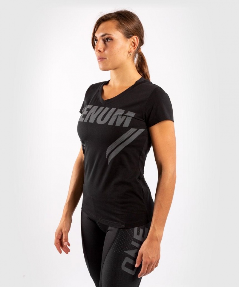 T Shirts Venum ONE FC Impact Femme Noir  | MEM-2201409