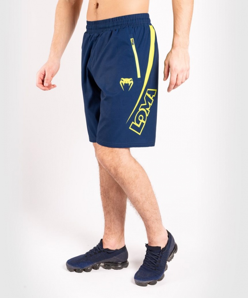 Short Venum Origins Course Loma Edition Homme Bleu Jaune  | CEU-0959723