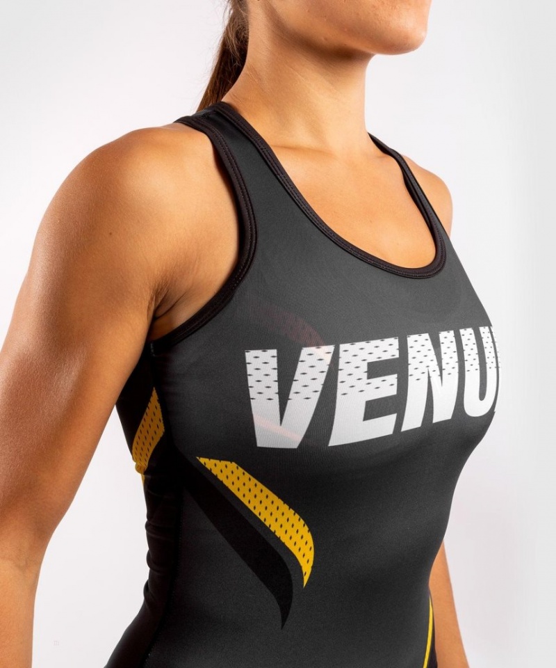 Debardeur Venum ONE FC Impact Femme Grise Jaune  | WZL-9444447