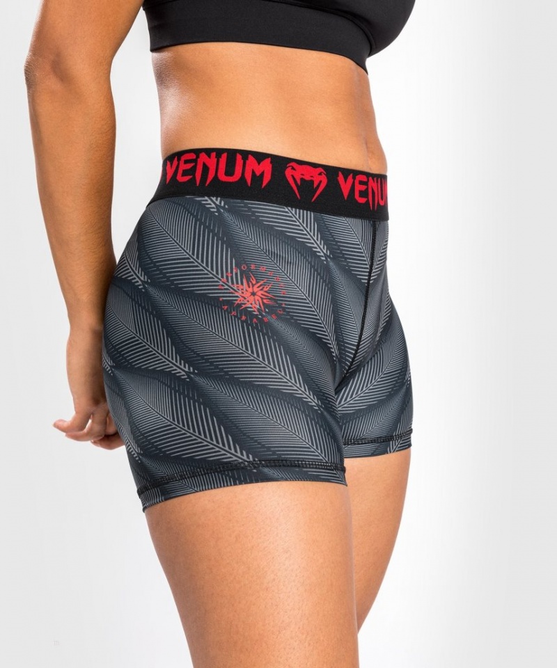 Short Venum Phantom Compression Femme Noir Rouge  | VNZ-7718025