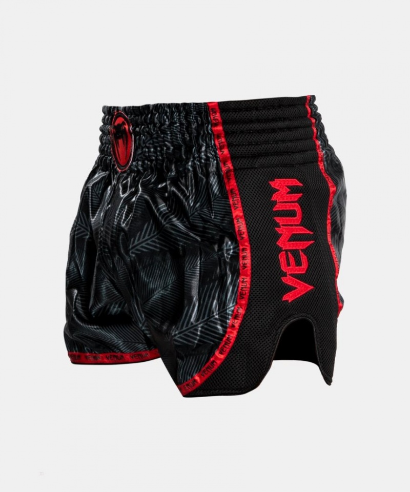 Short Venum Phantom Muay Thai Boxing Femme Noir Rouge  | CIY-9135486