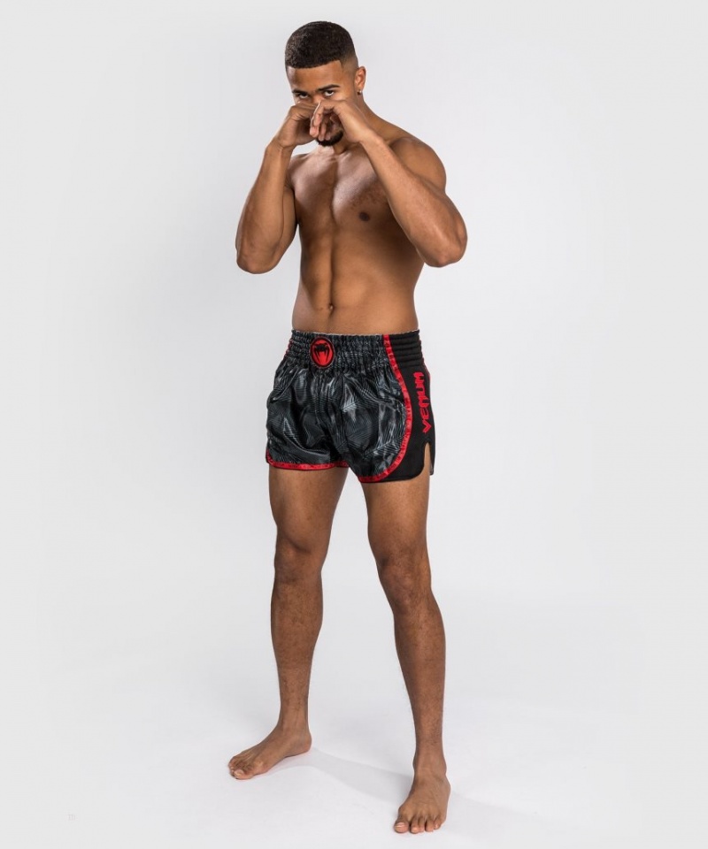 Short Venum Phantom Muay Thai Boxing Homme Noir Rouge  | CNJ-8836212