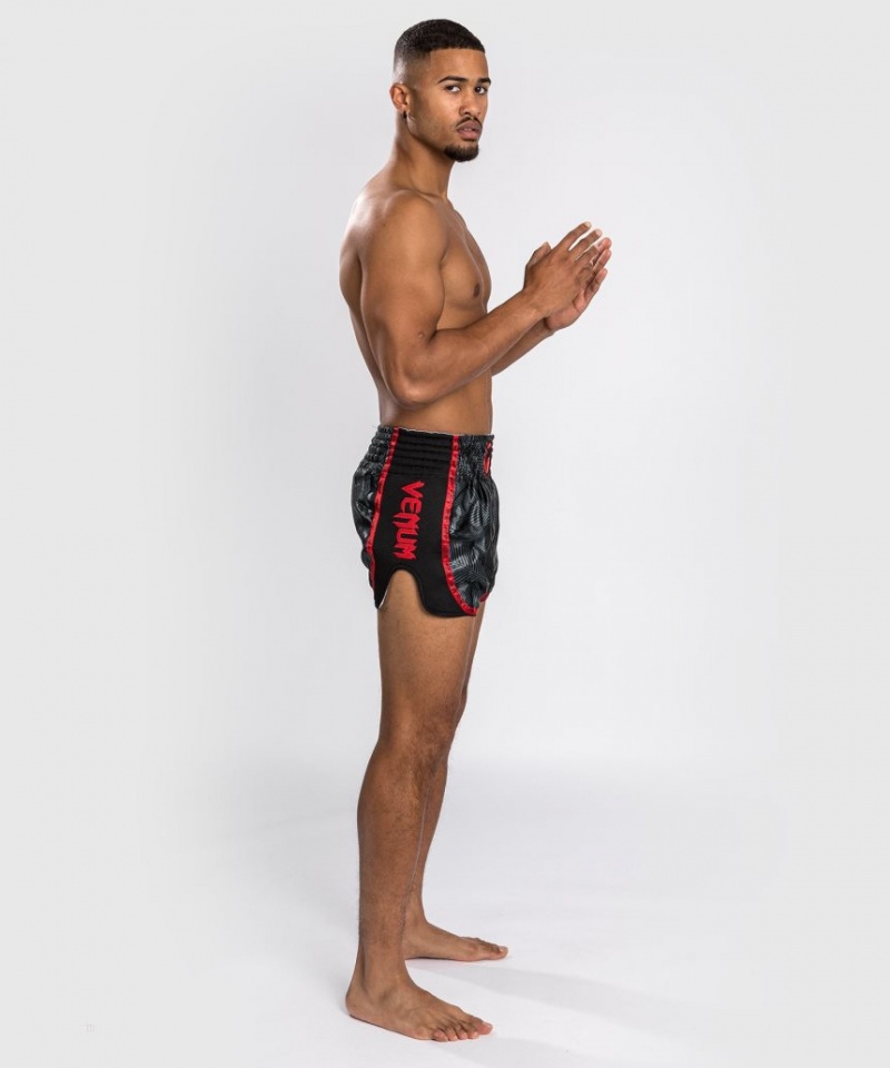 Short Venum Phantom Muay Thai Boxing Homme Noir Rouge  | CNJ-8836212