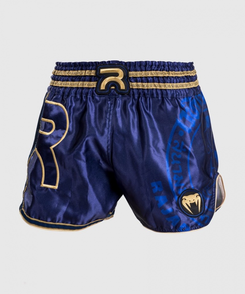 Short Venum RAJADAMNERN x Venum Muay Thai Boxing Femme Bleu Marine Bleu  | YWP-0119633