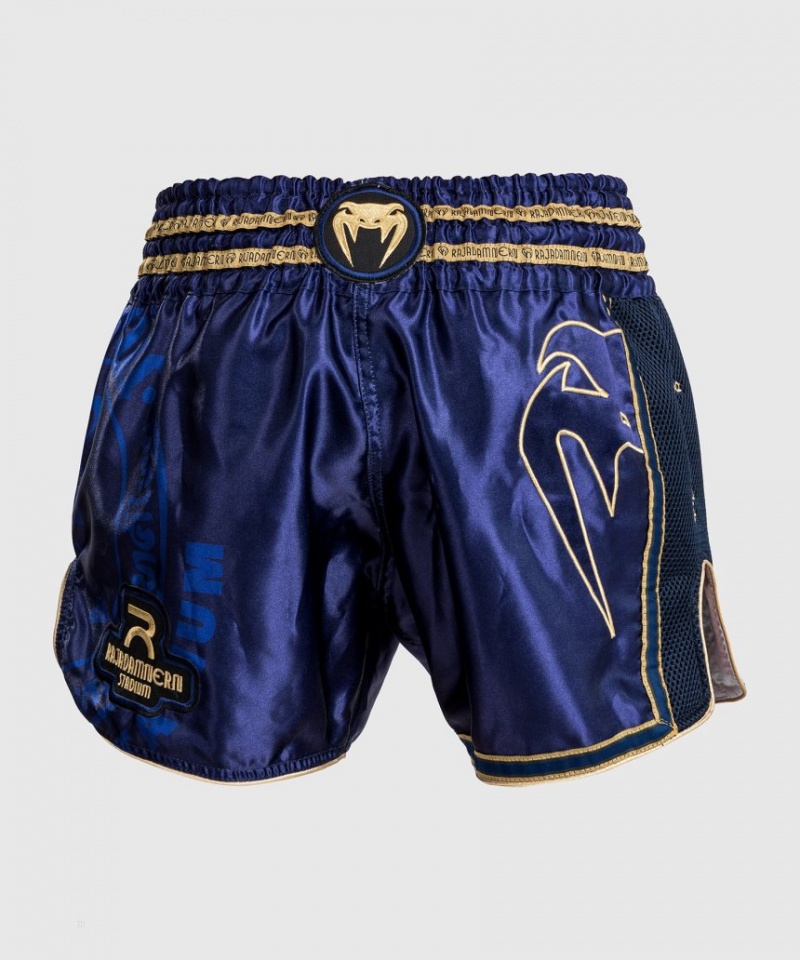 Short Venum RAJADAMNERN x Venum Muay Thai Boxing Femme Bleu Marine Bleu  | YWP-0119633