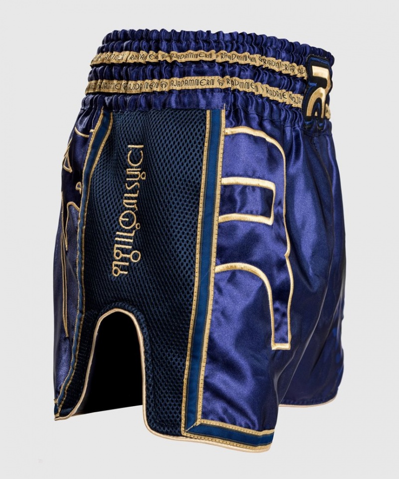 Short Venum RAJADAMNERN x Venum Muay Thai Boxing Femme Bleu Marine Bleu  | YWP-0119633