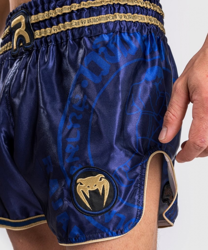 Short Venum RAJADAMNERN x Venum Muay Thai Boxing Femme Bleu Marine Bleu  | YWP-0119633