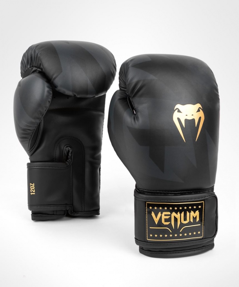 Gants De Boxe Venum Razor Noir Doré  | TOF-3629711