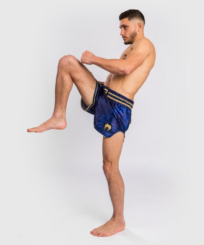 Short Venum RAJADAMNERN x Venum Muay Thai Boxing Homme Bleu Marine Bleu  | KTW-5691650