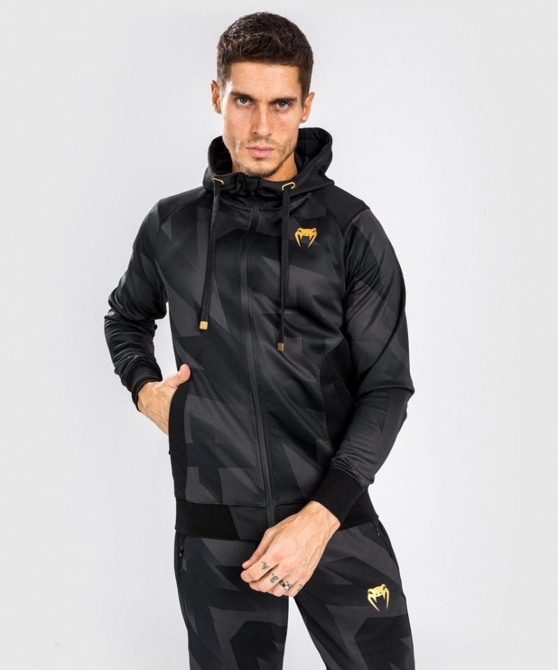 Sweat a Capuche Venum Razor Homme Noir Doré  | VOA-0252989