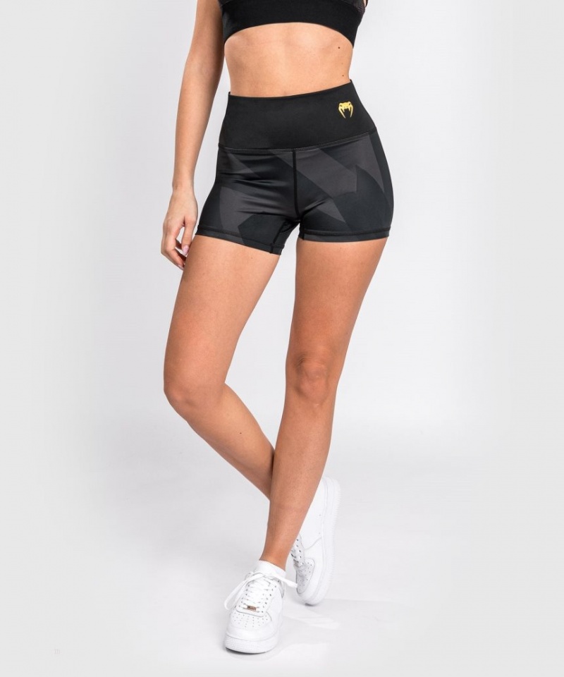 Short Venum Razor Compression Femme Noir Doré  | QJD-3871348