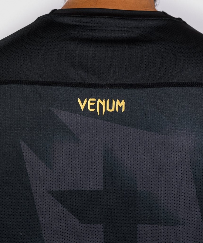 T Shirts Venum Razor Dry Tech Homme Noir Doré  | RIQ-0601792