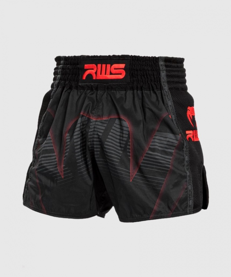 Short Venum RWS x Venum Muay Thai Boxing Homme Noir  | FQK-2804584