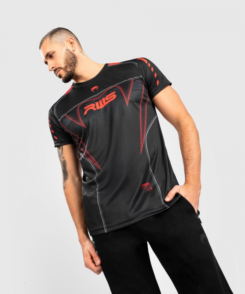 T Shirts Venum RWS x Venum Dry Tech Homme Noir  | XAA-9476911