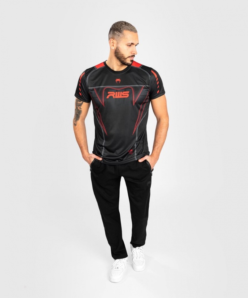 T Shirts Venum RWS x Venum Dry Tech Homme Noir  | XAA-9476911