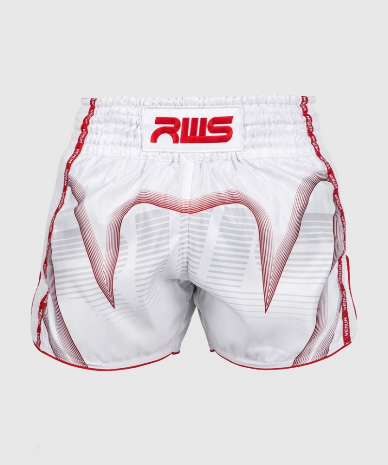 Short Venum RWS x Venum Muay Thai Boxing Homme Blanche  | OIR-3011503