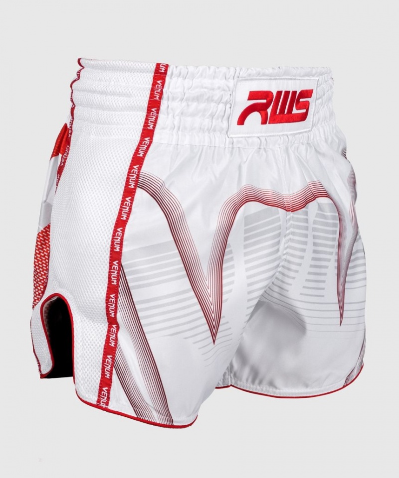 Short Venum RWS x Venum Muay Thai Boxing Homme Blanche  | OIR-3011503