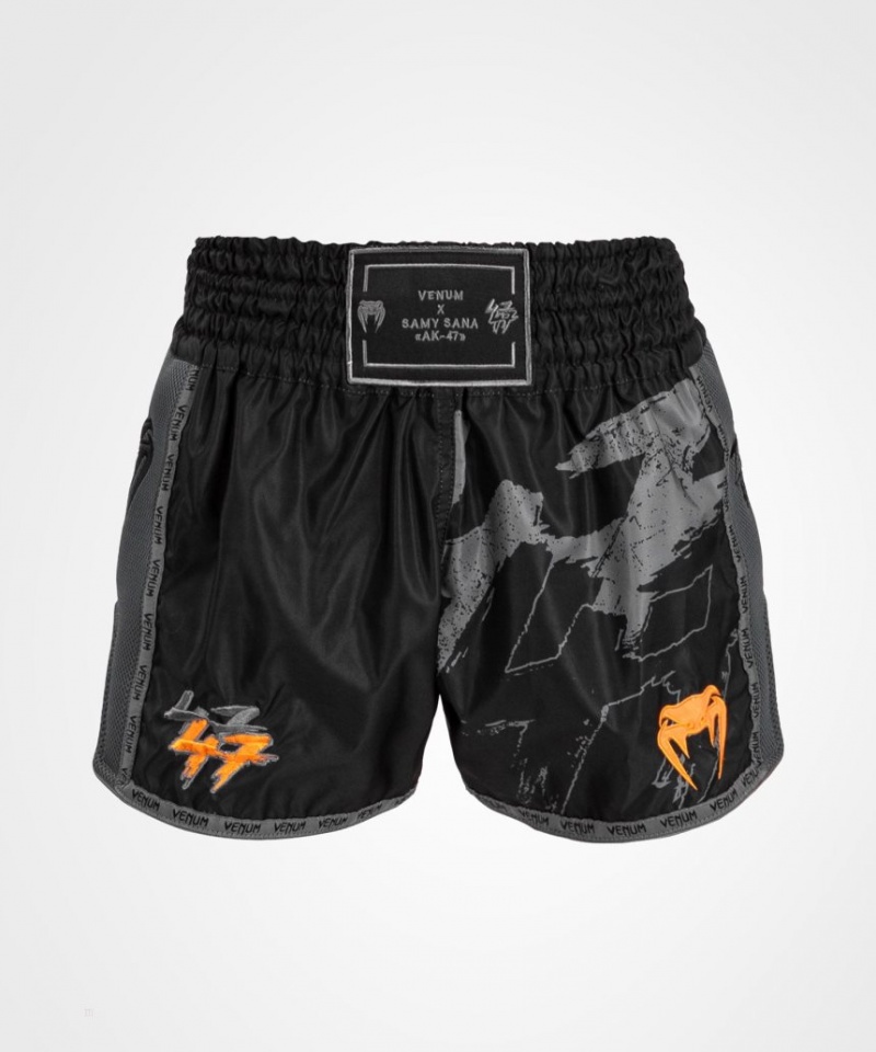 Short Venum S47 Muay Tha? Femme Noir Orange  | WPE-4324514