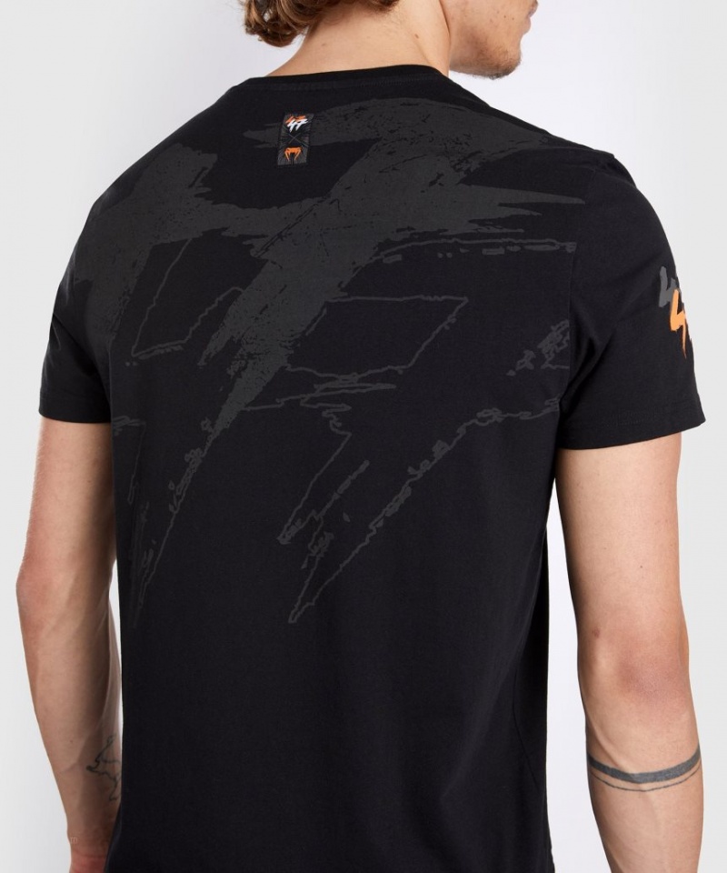 T Shirts Venum S47 Homme Noir Orange  | HBP-2652695