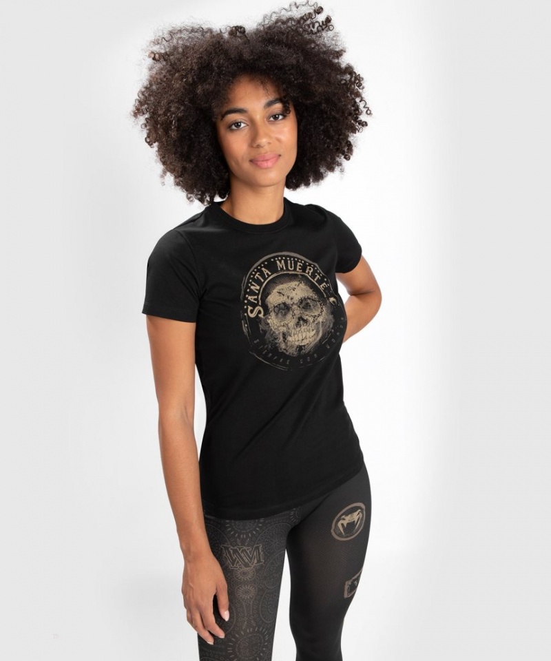 T Shirts Venum Santa Muerte Dark Side Femme Noir Marron  | TWV-1407972